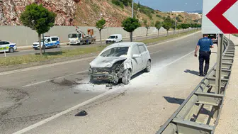 Tokat'ta feci kaza! Otomobil karşı şeride uçtu: 3 yaralı