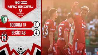 Beşiktaş'a Bodrum FK deplasmanında farklı galibiyet yetmedi!