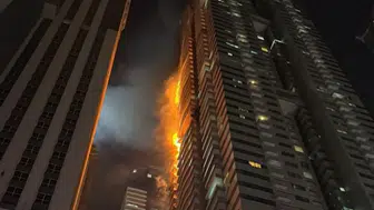 Dubai'de 67 katlı gökdelende büyük yangın: 4.000'e yakın kişi tahliye edildi