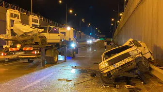 Konya'da korkunç kaza! Karşı şeride geçen otomobil dehşet saçtı: 6 yaralı
