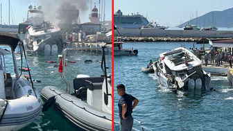 Bodrum marinaya yanaşan teknede patlama! Çok sayıda yaralı var