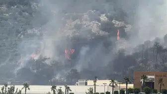 Bodrum'da korkutan yangın