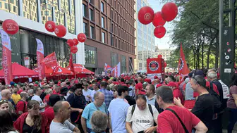 Belçika'da çalışanlardan grev! Kemer sıkma politikalarına protesto...