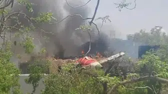 Hindistan uçak kazasından ilk görüntüler geldi
