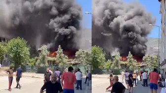 Bursa'da korkutan yangın: Apartman alev aldı!