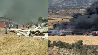 Korkutan yangın! Depodan yükselen dumanlar gökyüzünü kapladı