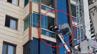Yangın anında kendi canını hiçe saydı: Nakliyeci asansörle 3 saatte 35 kişiyi kurtardı