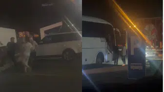 Pendik'te dinlenme tesisinde yumruklu kavga: Darp edip yolcu otobüsünden attılar!