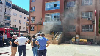 Aydın'da panik anları: Okul alevlere teslim oldu