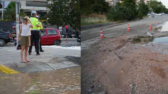 Edirne’de aynı su borusu yine patladı: Cadde göle döndü, vatandaşlar belediyeye isyan etti