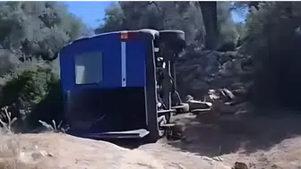 Aydın’da freni tutmayan minibüs devrildi: 6 yaralı