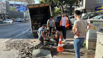 Kadıköy’de su borusu patladı: Mahalle sulara gömüldü