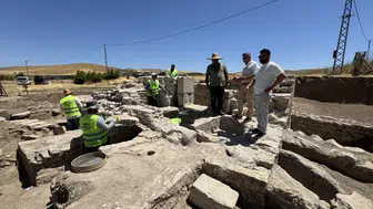 Elazığ’da tarladan tarih fışkırdı: 1700 yıllık Roma hamamı gün yüzüne çıkarıldı