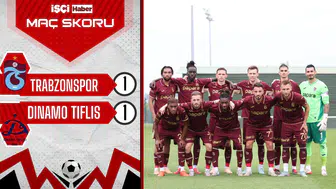Trabzonspor, hazırlık maçında Dinamo Tiflis ile yenişemedi