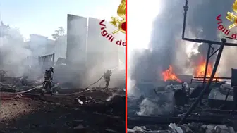 İtalya'da akaryakıt istasyonunda patlama: En az 10 yaralı