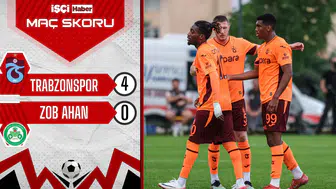 Trabzonspor, hazırlık maçında Zob Ahan'ı 4-0 mağlup etti!