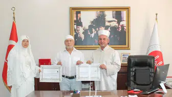 Aydın’da Rus çift müslüman oldu