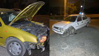 Kocaeli'de feci kaza: İki otomobil çarpıştı! 4 yaralı