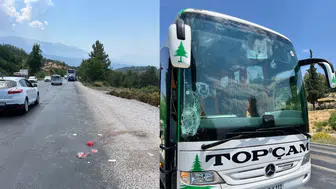 Muğla'da kahreden kaza! Otobüsün çarptığı yaya can verdi!