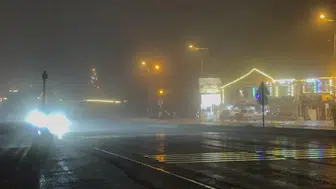 Bolu Dağı’nda yoğun sis:Görüş 10 metreye kadar düştü