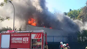 Pendik'te İSKİ'ye ait tesiste yangın çıktı!