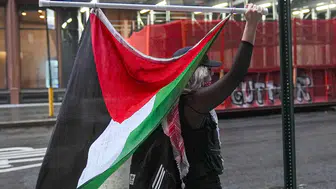 New York'ta Filistin'e destek gösterisi!