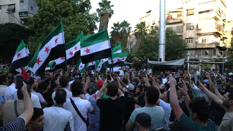 Suriye'de, İsrail'in hava saldırıları protesto edildi