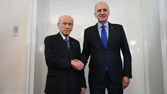 TBMM Başkanı Kurtulmuş, MHP Genel Başkanı Bahçeli'yi ziyaret etti