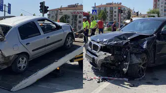 Çorum'da 5 araçlı zincirleme kaza