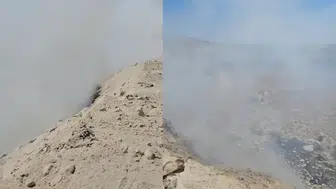 Çankırı'da çöplük alanda yangın çıktı!