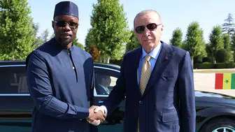 Cumhurbaşkanı Erdoğan, Senegal Başbakanı Ousmane Sonko'yu karşıladı