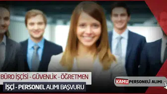 İki kurumdan personel alım duyurusu