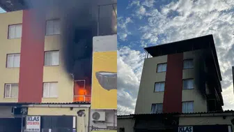 İzmir'de apartmanda korkutan yangın: Ev, alevlere teslim oldu!