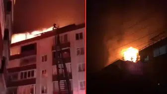 Yalova'da terasta yakılan mangal yangına neden oldu