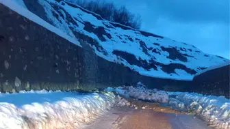 Sinop'ta kapanan grup yolu ulaşıma açıldı