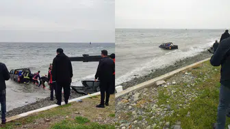 Yalova'da kontrolden çıkan pick-up denize uçtu