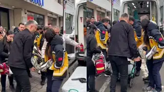 Zonguldak'ta mağaza merdiveninden düşen kadın ağır yaralandı