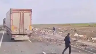 Mardin’de korkutan kaza: İki tır çarpıştı, 2 yaralı!