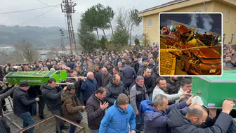 Zonguldak'ta korkunç kaza anı kameralarda! Hayatını kaybeden iki kişi toprağa verildi