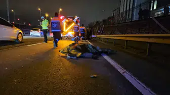 Şişli'de bariyerlere çarpan motosiklet sürücüsü feci şekilde can verdi