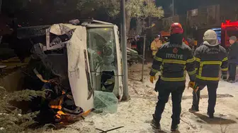 Nevşehir'de kamyonet, otomobile arkadan çarptı: Yaralılar var