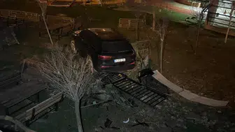 Karaman'da kaza: 3 metre yükseklikten bahçeye uçtu