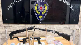 Gaziantep'te asayiş denetimleri: Uyuşturucu ve silah ele geçirildi