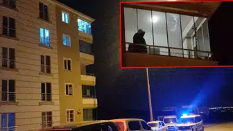 Çorum'da 5'inci kattaki daireye yorgun mermi isabet etti