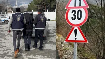 Uyuşturucu tacirinden akılakmaz taktik: Trafik tabelalarına bıraktı