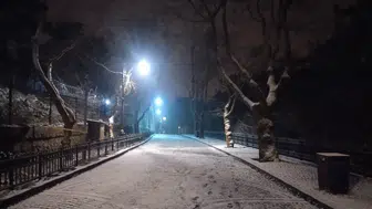 İstanbul'a beklenen kar geldi: Çamlıca Tepesi beyaza büründü