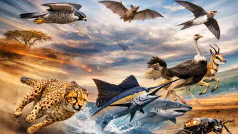 Dünyanın en hızlı 10 hayvanı: Karada, havada ve denizde hız rekortmenleri!