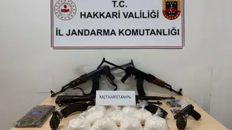 Hakkari Çukurca'da uyuşturucu ve silah operasyonu