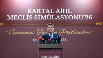 Bakan Tunç, Kartal AİHL Meclis Simülasyonu'nda konuştu