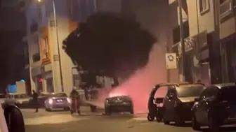 Çanakkale’de yanan araç patladı: Kepez’de korku dolu anlar